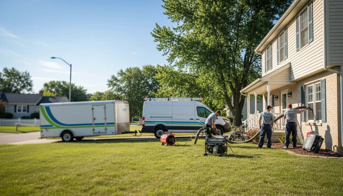 Flooded Basement Restoration And Cleanup With Repair in Jamesport, MO near me